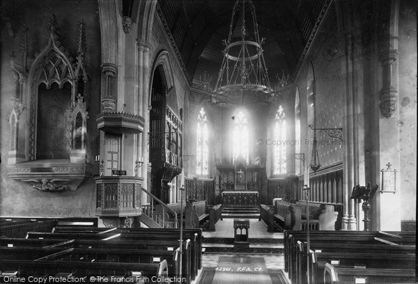 Photo of Bickley, Church Interior 1899