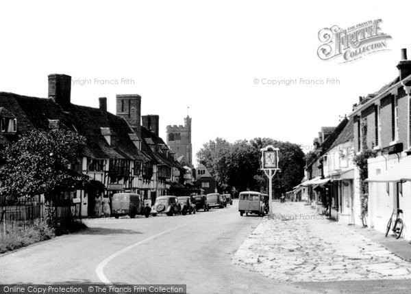 Photo of Biddenden, The Village c.1955