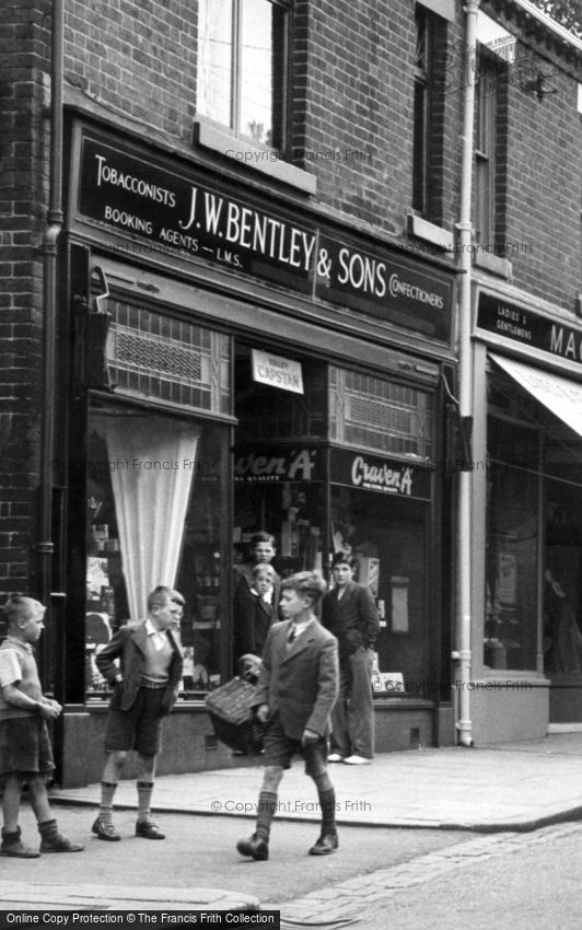 Biddulph, Boys in the High Street c1955