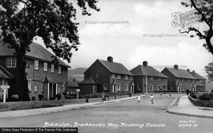 Photo of Biddulph, Braddocks Hey Housing Estate c.1955