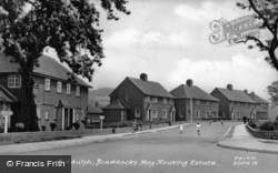 Braddocks Hey Housing Estate c.1955, Biddulph