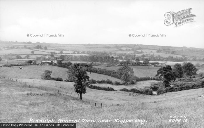 Photo of Biddulph, General View Near Knyparsley c.1955