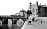 Bideford, Bridge and Free Library 1906