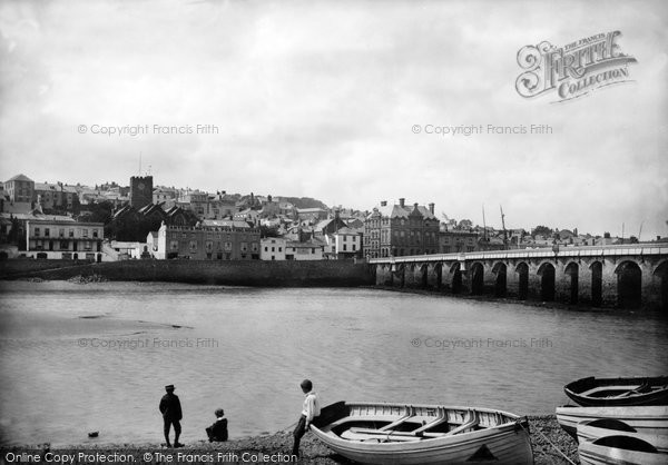 Photo of Bideford, Bridge And Town 1890