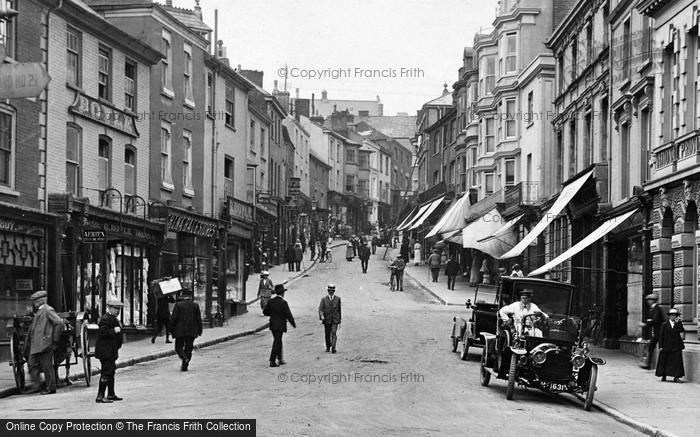 Photo of Bideford, Chauffeur, High Street 1919