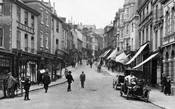 Chauffeur, High Street 1919, Bideford