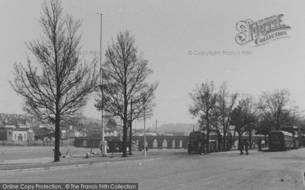 Photo of Bideford, Embankment And Bridge c.1955