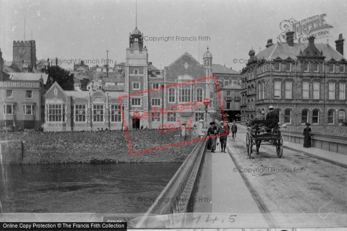 Photo of Bideford, Free Library And Town Hall 1906