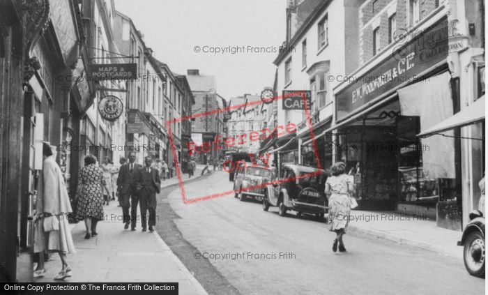 Photo of Bideford, High Street c.1955