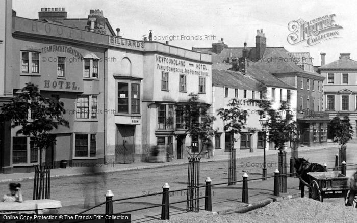 Photo of Bideford, Hotels On The Quay 1893