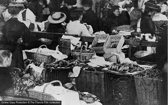 Photo of Bideford, Market Interior 1907