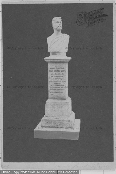 Photo of Bideford, Pine Coffin's Statue 1907
