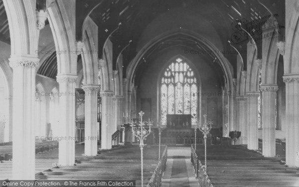 Photo of Bideford, St Mary's Church Interior 1890