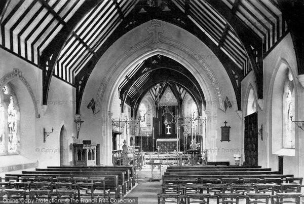 Photo of Bideford, St Peter's Church interior 1906
