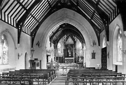 Bideford, St Peter's Church interior 1906