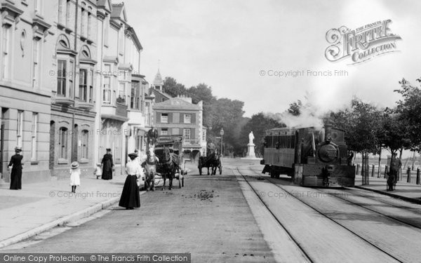 Photo of Bideford, Train On The Promenade 1907