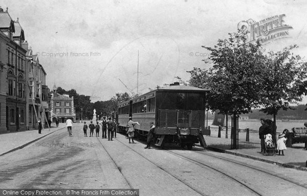 Photo of Bideford, Train On The Quay 1906