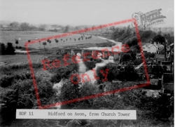 From Church Tower c.1955, Bidford-on-Avon
