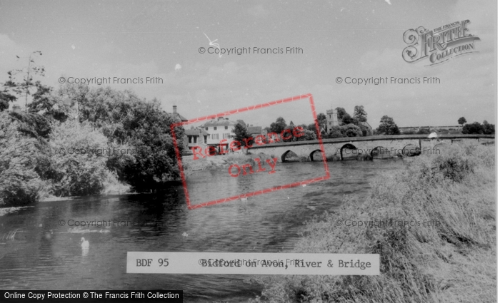 Photo of Bidford On Avon, River And Bridge c.1960