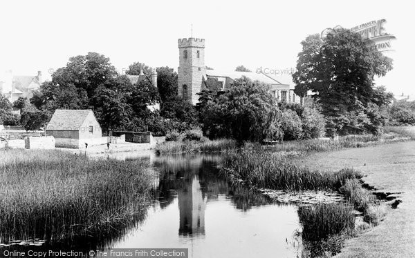Photo of Bidford-on-Avon, St Laurence's Church from the Bridge 1899