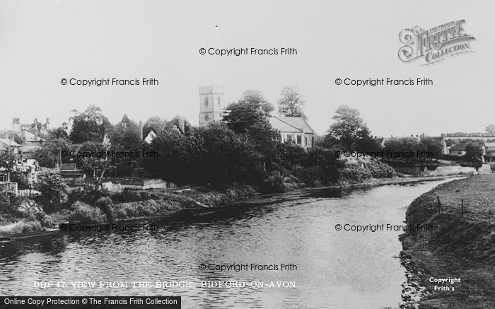 Photo of Bidford On Avon, View From The Bridge c.1955