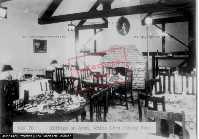 Photo of Bidford On Avon, White Lion Dining Room c.1960