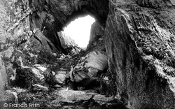 Burgh Island Cave 1925, Bigbury-on-Sea