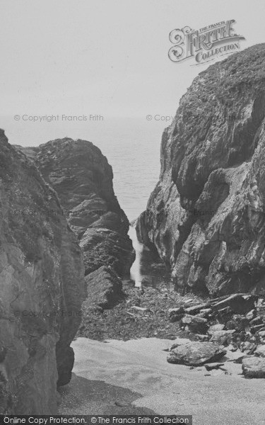 Photo of Bigbury On Sea, Burgh Island Rocks 1925
