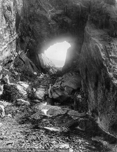 Photo of Bigbury On Sea, Burgh Island, Tom Coker's Hole 1925