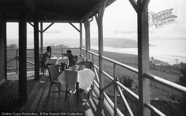Photo of Bigbury On Sea, Tea On The Veranda, Bay Court Hotel c.1933