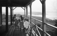 Tea On The Veranda, Bay Court Hotel c.1933, Bigbury-on-Sea