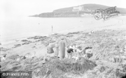 The Bathing Beach c.1932, Bigbury-on-Sea