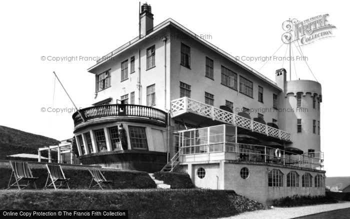 Photo of Bigbury On Sea, The Terrace, Burgh Island Hotel c.1933