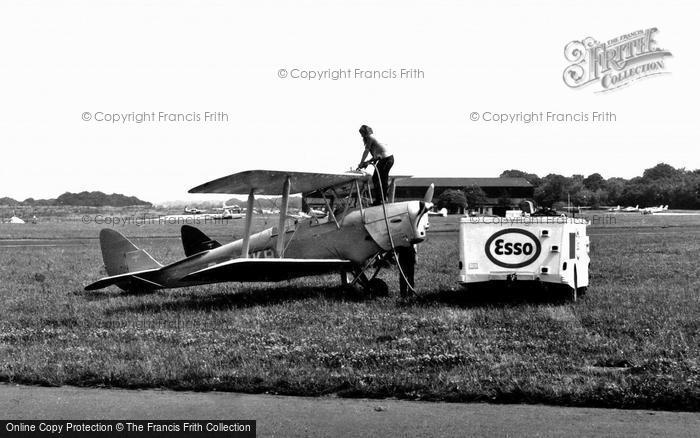 Photo of Biggin Hill, Airport, Refuelling A Plane c.1960