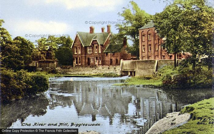 Photo of Biggleswade, The River And Mill c.1960