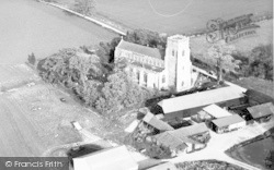 Aerial View Of The Church c.1960, Bildeston