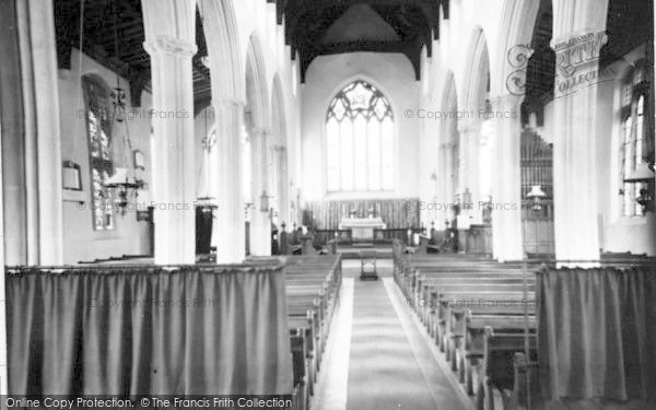 Photo of Bildeston, Church Interior c.1955