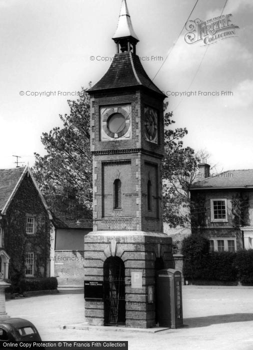 Photo of Bildeston, Clock Tower, Market Square c.1965