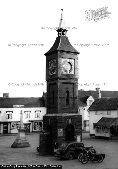 Photo of Bildeston, Clock Tower, The Square c.1960