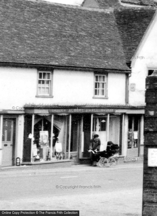 Photo of Bildeston, Grocer's And Draper's Shop c.1960