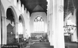St Mary's Church Interior c.1955, Bildeston