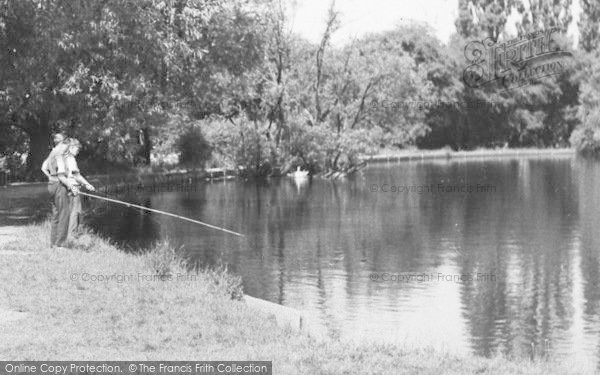 Photo of Billericay, Boys Fishing At Lake Meadows c.1960