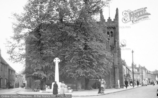 Photo of Billericay, St Mary's Church And War Memorial c.1955