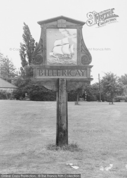Photo of Billericay, The Village Sign c.1965