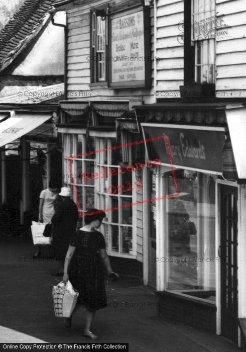 Photo of Billericay, Window Shoppers High Street c.1965
