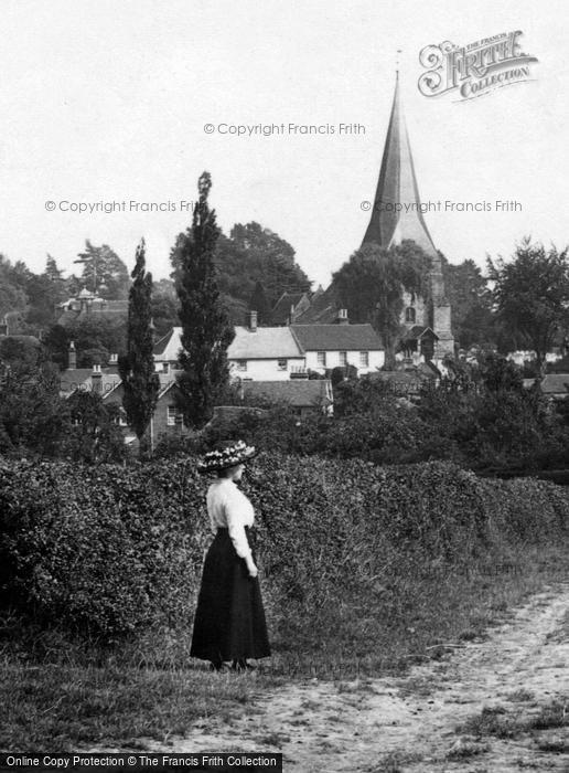 Photo of Billingshurst, Lady In Mill Lane 1912