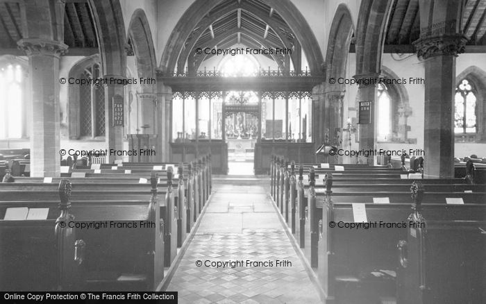Photo of Bingham, The Parish Church, Interior c.1955