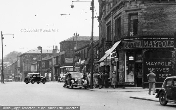 Photo of Bingley, Central Buildings, Main Street c.1955