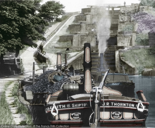 Photo of Bingley, Five Rise Locks, Leeds And Liverpool Canal c.1900