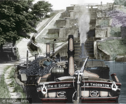 Five Rise Locks, Leeds And Liverpool Canal c.1900, Bingley